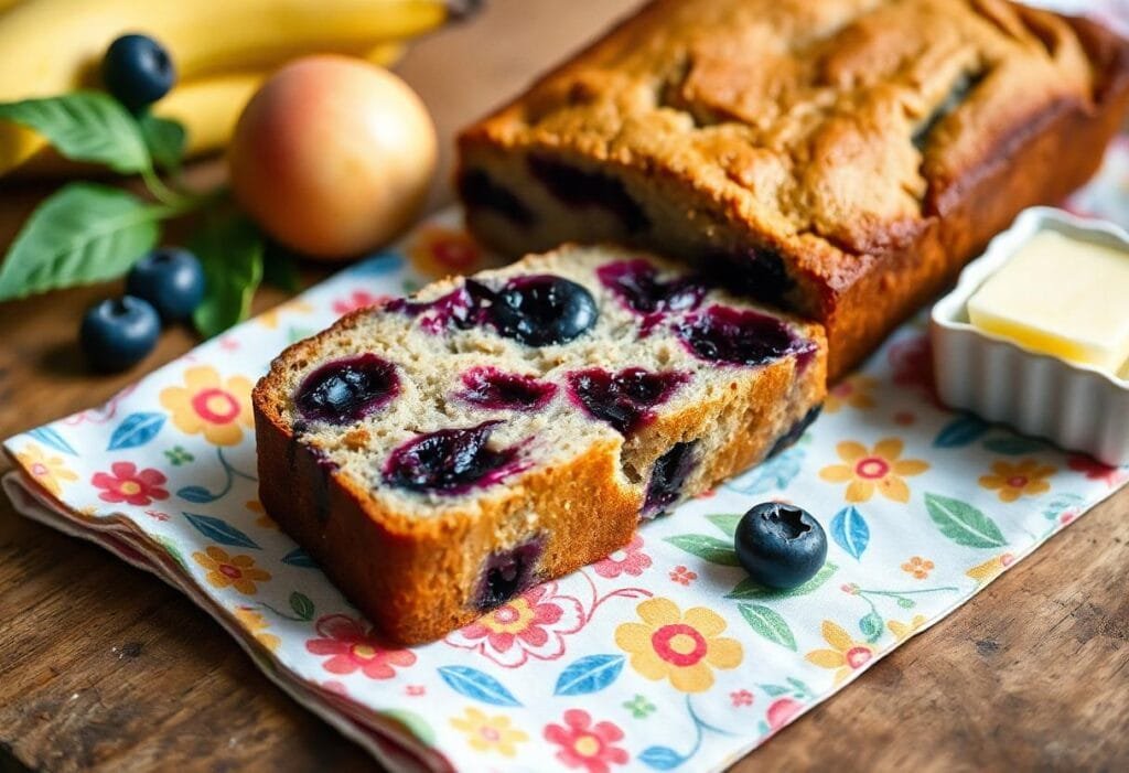 Banana Blueberry Bread